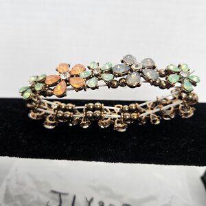 FLORAL MULTICOLOR STRETCHY BRACELET